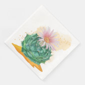 Cactus Wedding Serviette (Ecke)