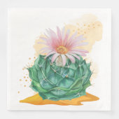 Cactus Wedding Serviette (Vorderseite)
