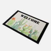 Cactus Welcome Door Mat Fußmatte (Schrägansicht)