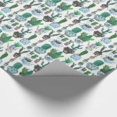 Cactus Western | Geburtstag | Schleifpapier Geschenkpapier (Ecke)