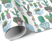 Cactus Western | Geburtstag | Schleifpapier Geschenkpapier (Rolleneckpunkt)