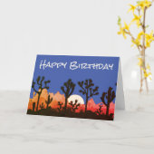 Cactus Western Southwestern Theme Birthday Karte (Gelbe Blume)