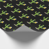 Cactus with Beer Pattern Geschenkpapier (Ecke)