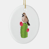 Cactus Wren Keramik Ornament (Rechts)