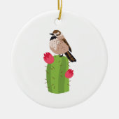 Cactus Wren Keramik Ornament (Vorne)