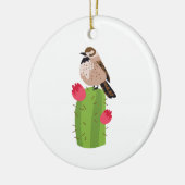 Cactus Wren Keramik Ornament (Links)