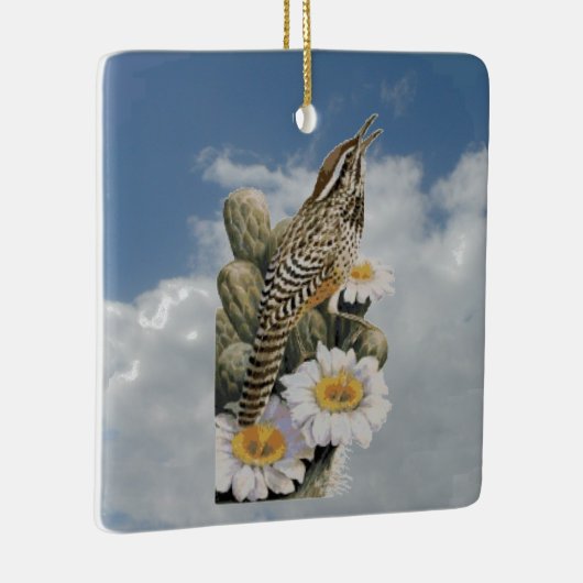 Cactus Wren Keramikornament (Rechts)