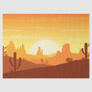 Cactus Wüstenlandschaft Seidenpapier