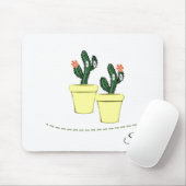 Cactus Yellow Pots Floral Mouse Pad! Mousepad (Mit Mouse)