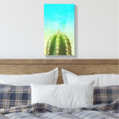 Cactus Zen Canvas Print Leinwanddruck (Insitu (Schlafzimmer))