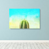 Cactus Zen Canvas Print Leinwanddruck (Insitu (Holzboden))