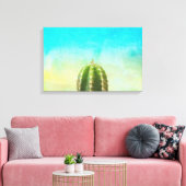 Cactus Zen Canvas Print Leinwanddruck (Insitu (Wohnzimmer))