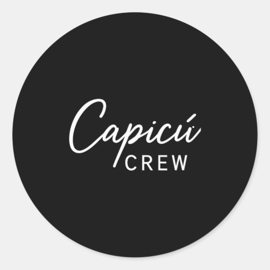 Cacú Crew Matching Dominoes Players Runder Aufkleber (Vorderseite)