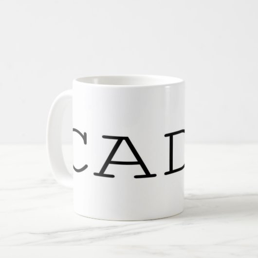 cad-Affe 2 Kaffeetasse (Vorderseite Links)