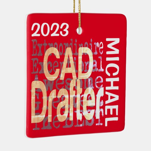 CAD Drafter Extraordinaire CUSTOM Keramikornament (Rechts)