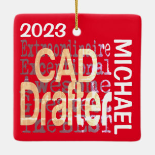 CAD Drafter Extraordinaire CUSTOM Keramikornament