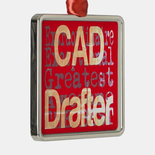 CAD Drafter Extraordinator Ornament Aus Metall (Rechts)