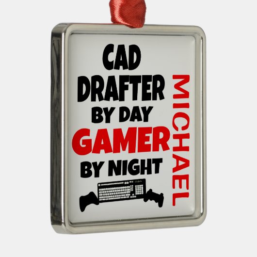 CAD-Lieben für Videospiele Ornament Aus Metall (Rechts)