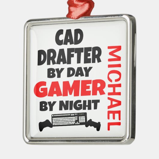 CAD-Lieben für Videospiele Ornament Aus Metall (Links)