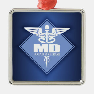Cad MD (Diamant) Silbernes Ornament