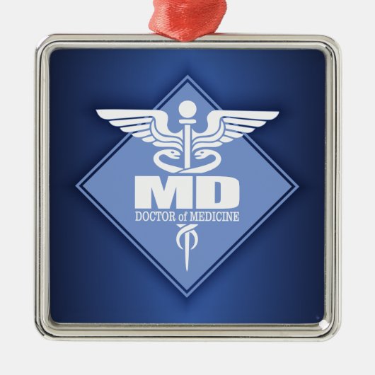 Cad MD (Diamant) Silbernes Ornament (Vorne)
