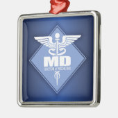 Cad MD (Diamant) Silbernes Ornament (Links)