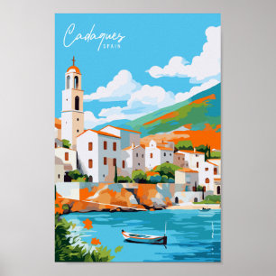 Cadaques Spain Vintage Poster