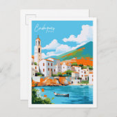 Cadaques Spain Vintage Postkarte (Vorne/Hinten)