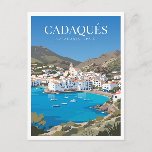 Cadaqués Spanien Postkarte (Vorderseite)