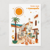 Cadaqués Spanien - Urlaub Mediterrane Küche Postkarte (Vorderseite)