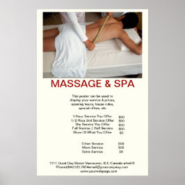 Cadaverine Wellness-Center Massage Schönheitssalon Poster