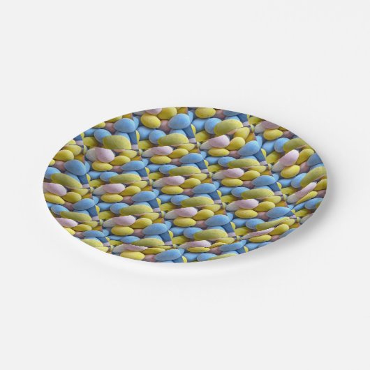 Cadbury Mini Eggs Pappteller (Schrägansicht)