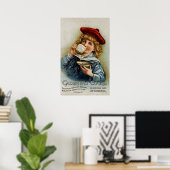 Cadbury's ~ Cocoa Drinking Chocolate ~ UK 1890 Poster (Heimbüro)