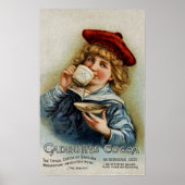 Cadbury's ~ Cocoa Drinking Chocolate ~ UK 1890 Poster (Vorne)