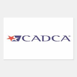 CADCA-Logo-Aufkleber Rechteckiger Aufkleber