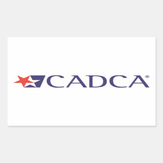 CADCA-Logo-Aufkleber Rechteckiger Aufkleber