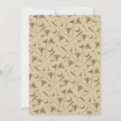 Caddie auf dem Weg Golf Baby Dusche einladen Einladung (Rückseite)