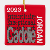 Caddie Extraordinaire CUSTOM Keramikornament (Vorderseite)