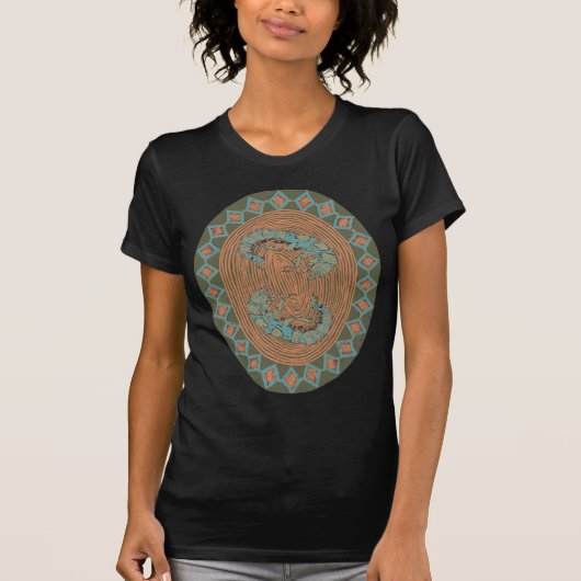 Caddis Fliegen-Wasserwanzen-Insekten-Mandala T-Shirt (Vorderseite)