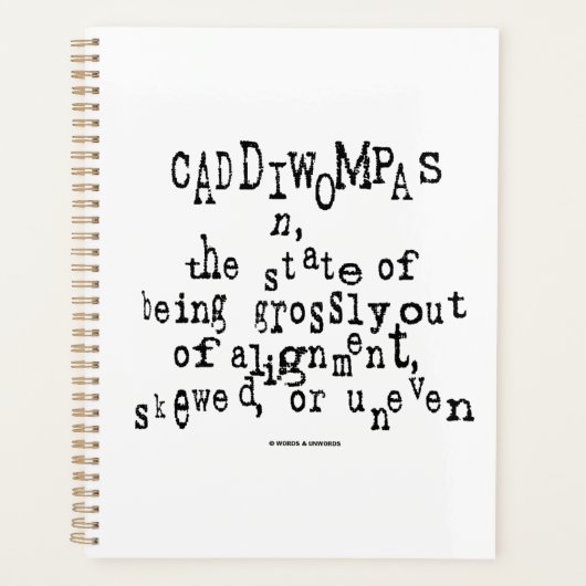 Caddiwompas Noun Definition Staat Grossly Uneven Planer (Vorderseite)