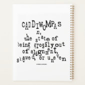 Caddiwompas Noun Definition Staat Grossly Uneven Planer (Rückseite)