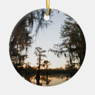 Caddo Lake at sunrise Keramikornament