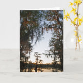 Caddo Lake bei Sonnenaufgang Karte (Gelbe Blume)