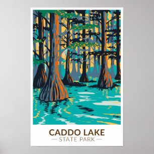 Caddo Lake Staat Park Texas Vintag Poster