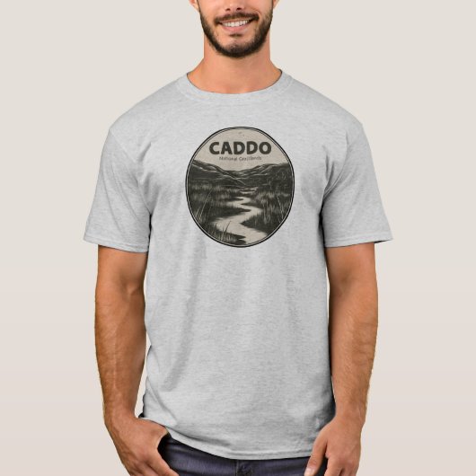 Caddo National Grasslands Texas Stream T-Shirt (Vorderseite)