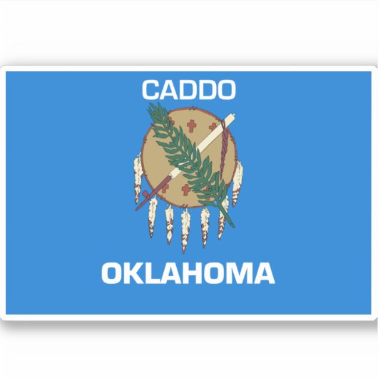 Caddo Oklahoma Aufkleber (Vorderseite)