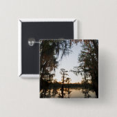 Caddo-See bei Sonnenaufgang Button (Vorne & Hinten)