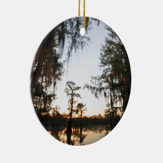 Caddo-See bei Sonnenaufgang Keramikornament (Rechts)