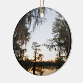 Caddo-See bei Sonnenaufgang Keramikornament (Links)