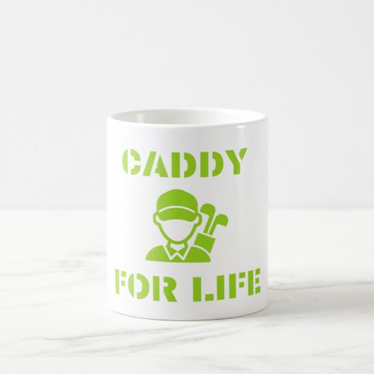 Caddy for Life Green Golfer Coffee Tasse (Mittel)